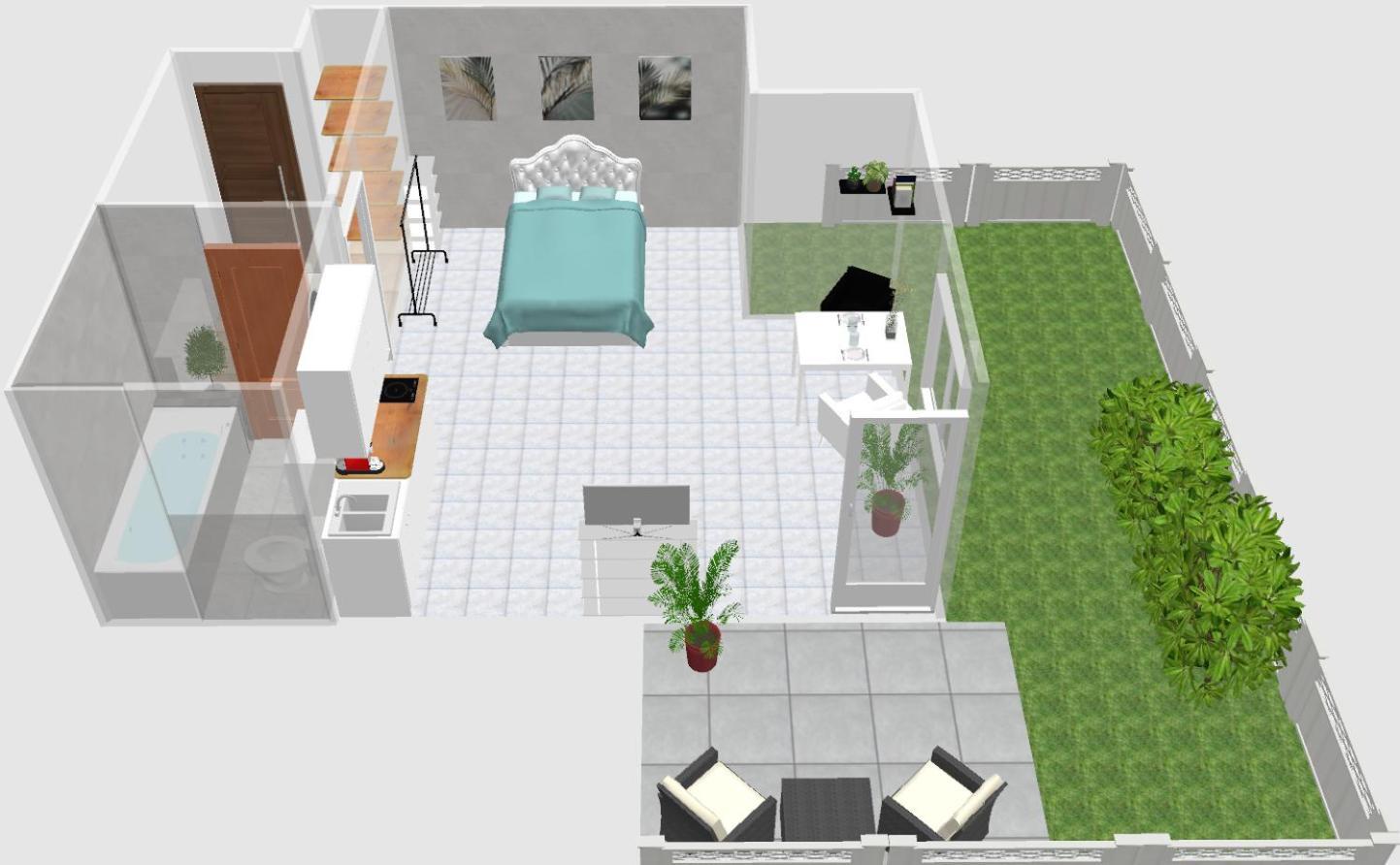 Palmen Apartment Direkt In บัดไอบ์ลิง ภายนอก รูปภาพ